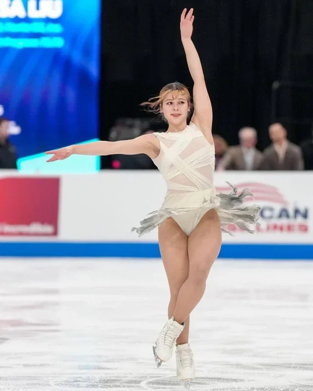 Alysa Liu preforming and you're the judge