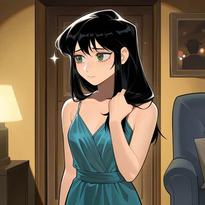 Lost rich girl at the party