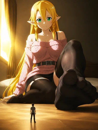 giantess Leafa