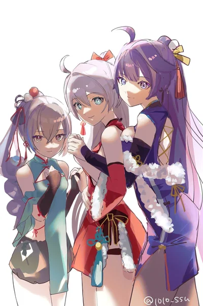 Kiana,Mie and Bronya 
