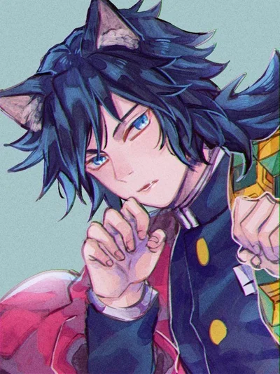 Giyuu Tomioka Your Pet Cat Hybrid