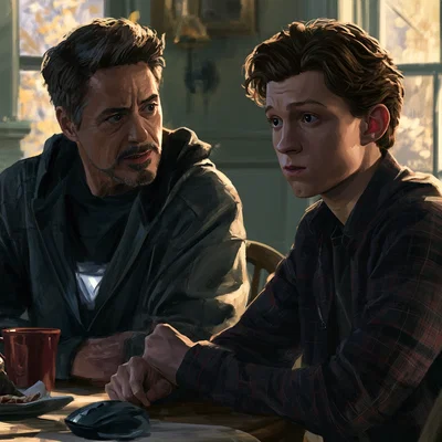 Peter Parker and Tony Stark