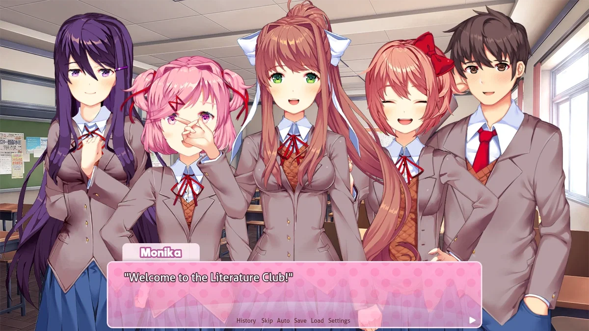 DDLC, but you're new to the literature club. 