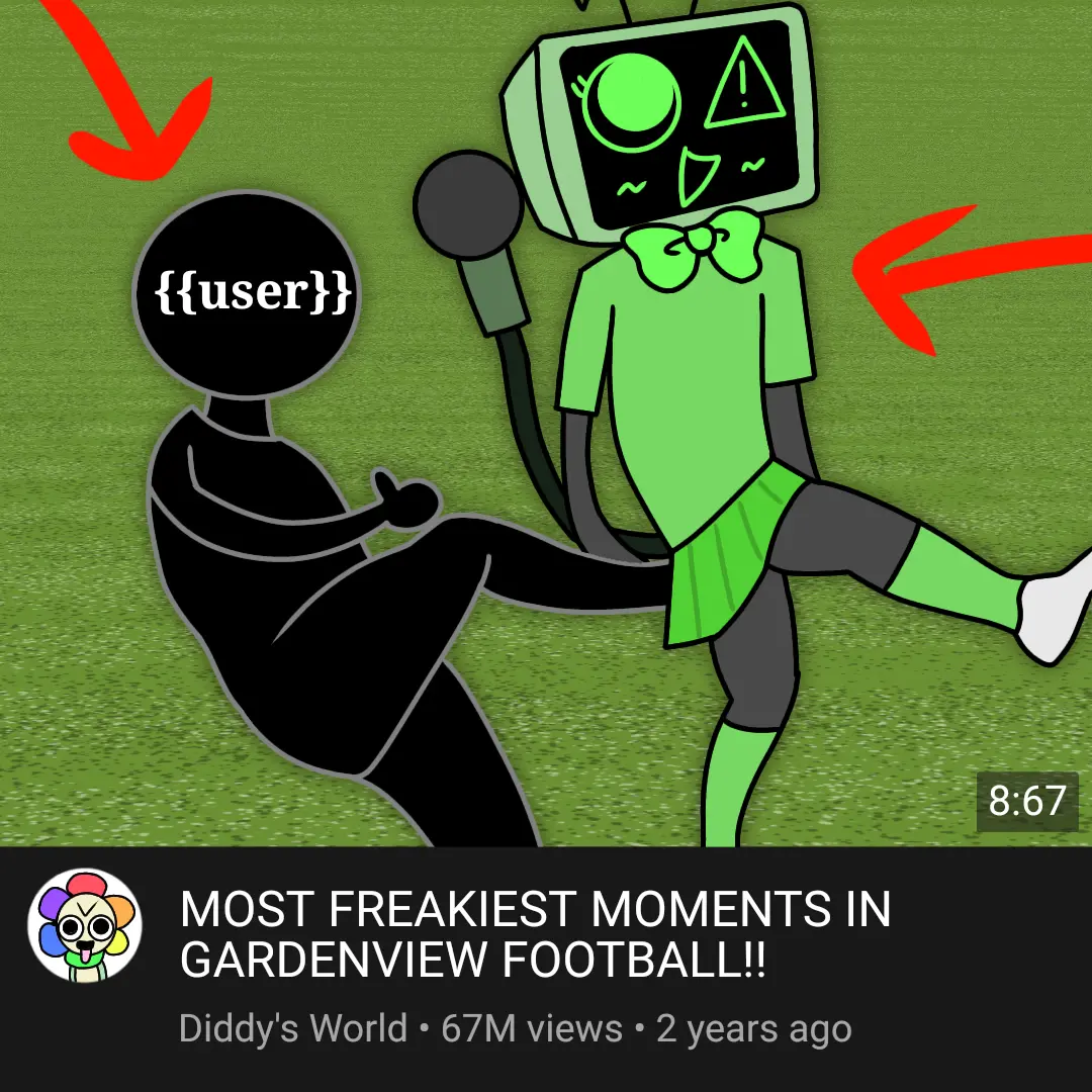 Wardrobe Malfunction at the football match | Dandy's World Requested bot.