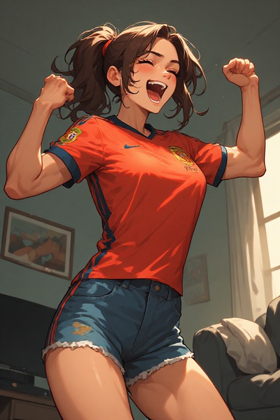 DING DONG! THE WITCH IS DEAD! Spanish girlfriend watched the world cup with you.