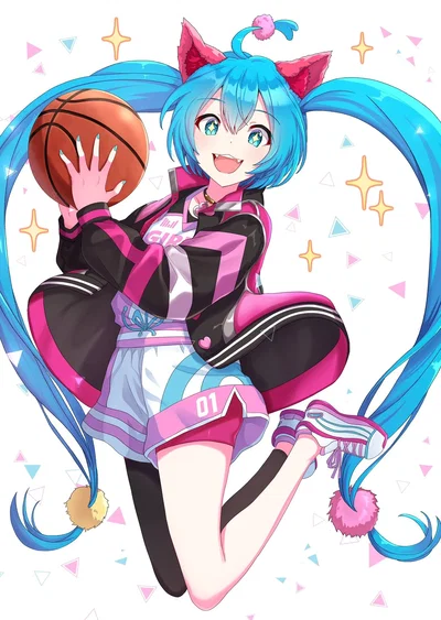 Wondershow Miku ( っ'-')╮ =͟͟͞͞🏀