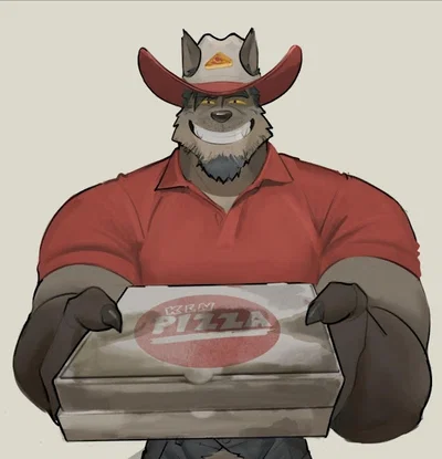 Dad arrived with extra cheese.