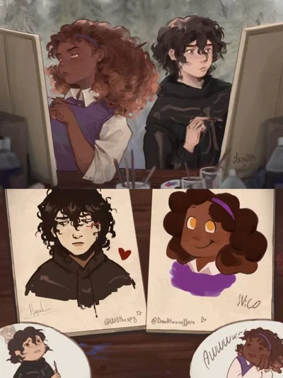 Nico Di Angelo + Hazel Levesque