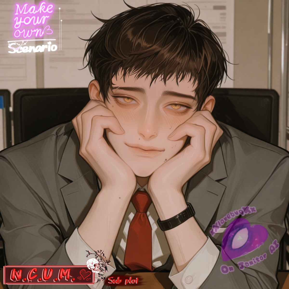 Wesley “Wes” Beau / MYOS || Human creepy stalker cop detective who can see ghosts 