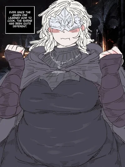 Fire Keeper - Consumed to estus soup, idk she got rounder somehow in a way