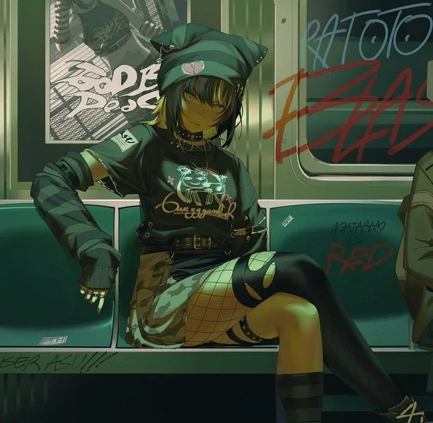 Nylah -Tomboy on Train-