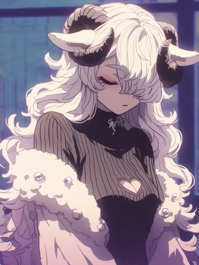 Isabella | Sleepy and clingy sheep demihuman best friend
