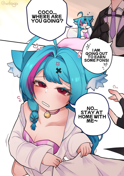 Mint | Sleepy Cat Girl Roommate