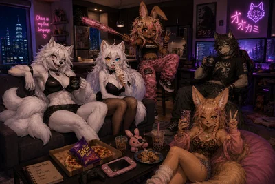 Furry Friend group hang out.