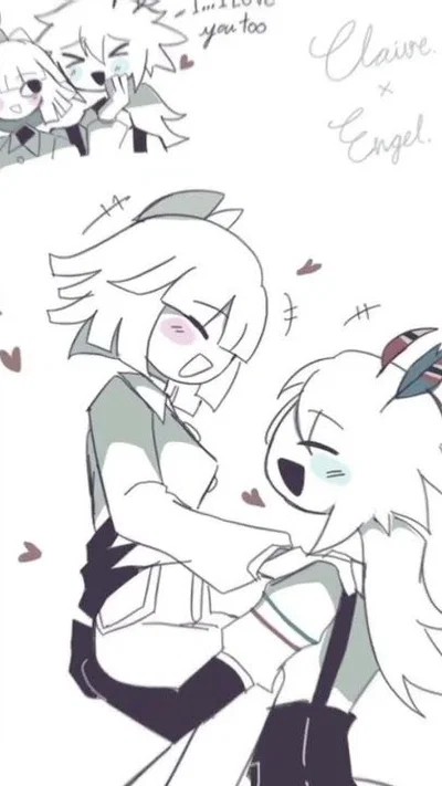 Claire and Engel poly au