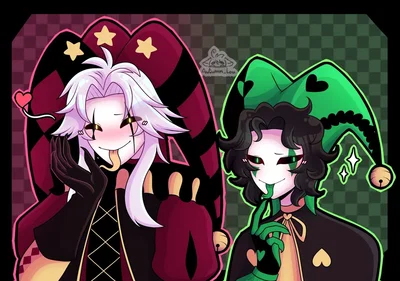 ⋆ ̊࿔Harlequin and Pierrot