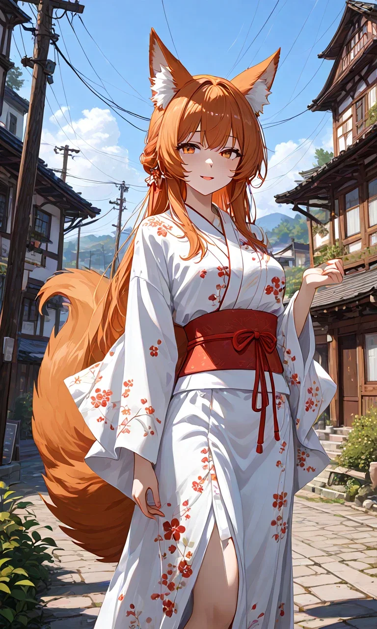 Akari [Wounded Fox Youkai you rescued]