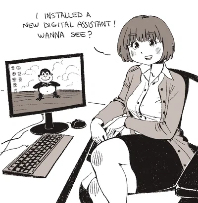 Your Coworker using computer
