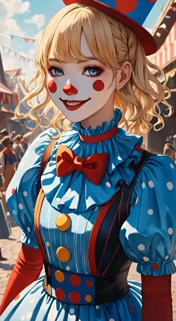 Liza Voloshin | Fearful high clown