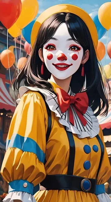 April Young | Emotionless investigating clown