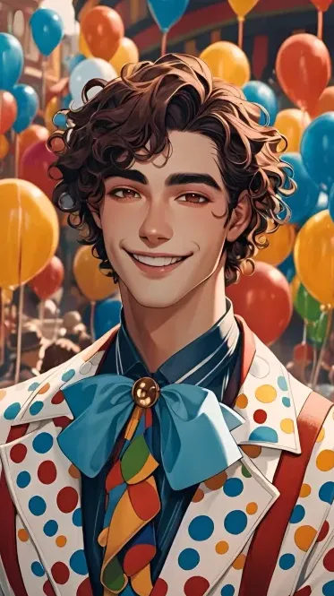 Maximilian Spade | Scared anxious clown