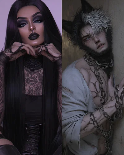 Selene and Her dog