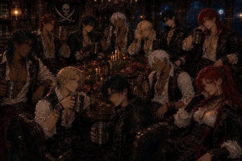 The Obsidian Wrath Pirate Crew