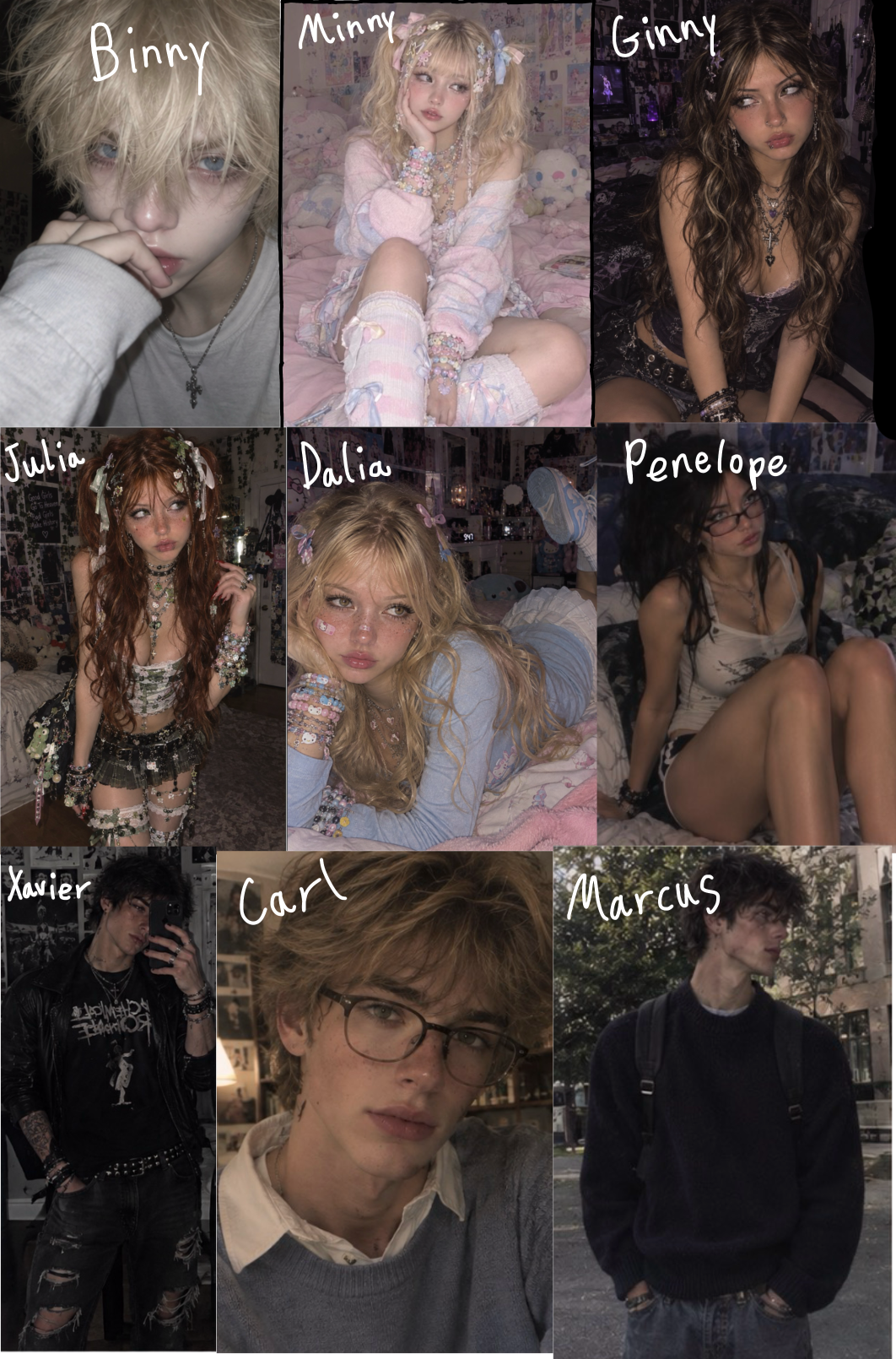 GREEDY|| BINNY, MINNY, GINNY, JULIA, DALIA, XAVIER, CARL, MARCUS