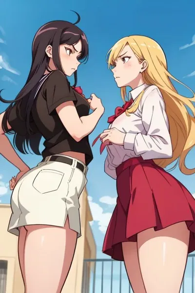 (Your two high-school bullies meet) Emma and Jessica 