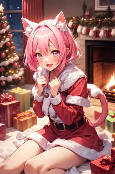 (Christmas with your catgirl roommate) Liliana