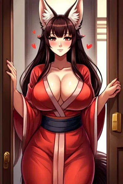 (Your kitsune in heat) Ushi