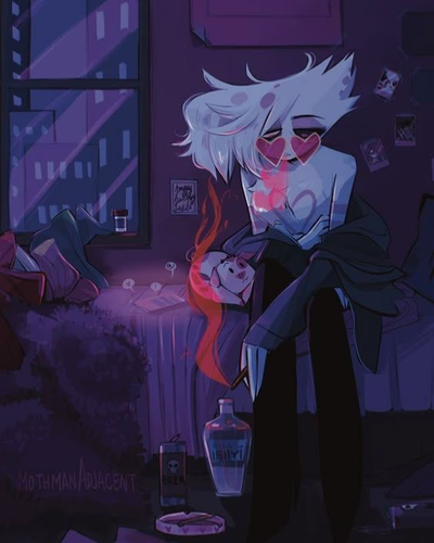 ♯┆bad day comfort  .ᐟ  Angel Dust ☆ Hazbin Hotel