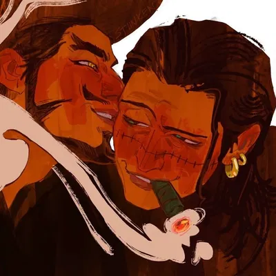 Dracule Mihawk & Crocodile 