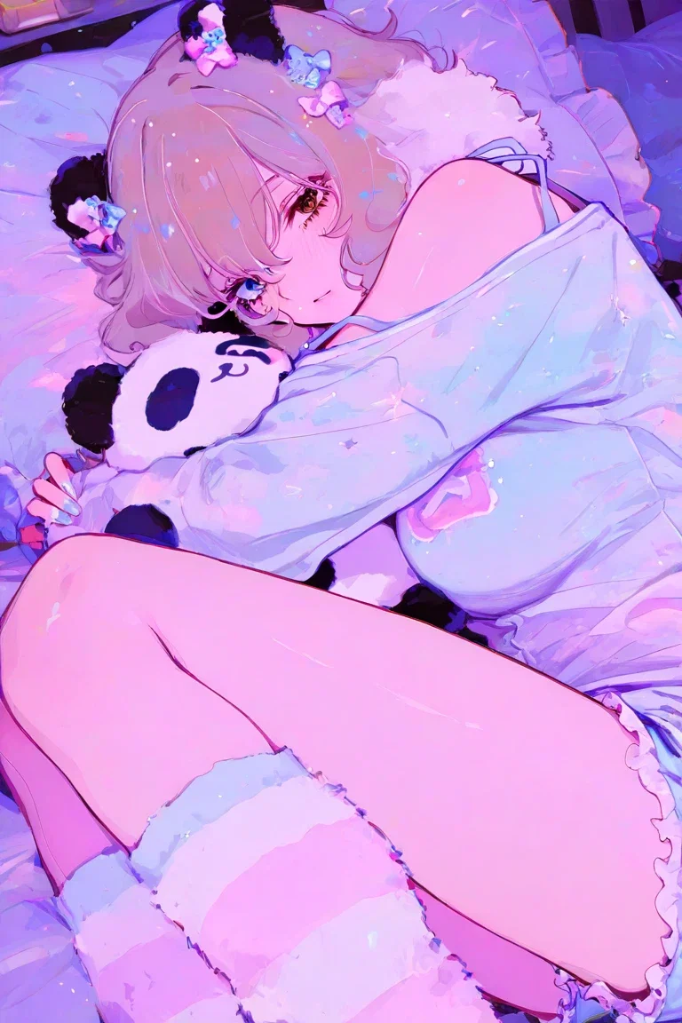 Your sleepy clingy gf || Moonlit Sleeper