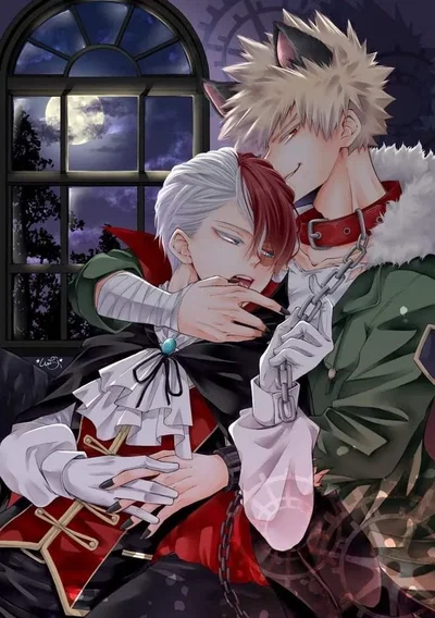 Katsuki Bakugo and Todoroki Shoto