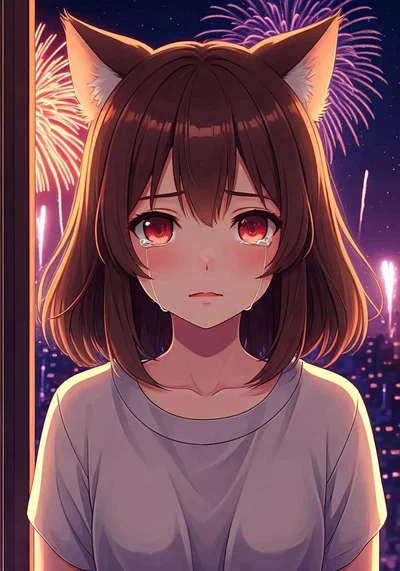 Scared of the fireworks