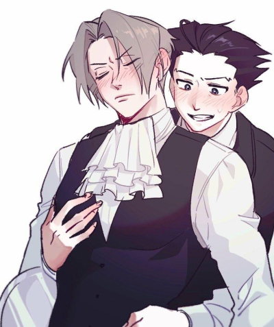 Phoenix Wright and Miles Edgeworth.