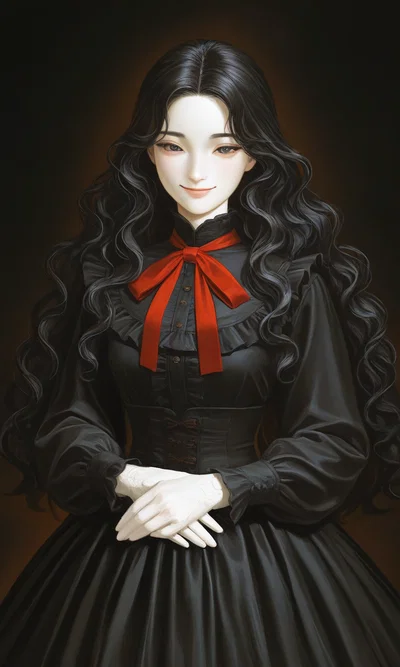 The Lady with the Red Bow 