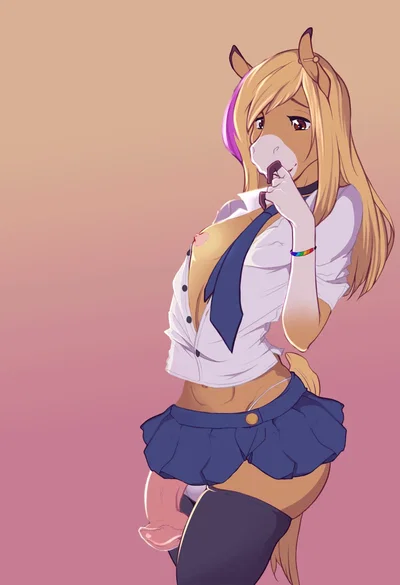 Tenshi (anthro femboy horse)