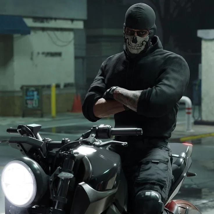 Simon 'Ghost' Riley | Biker AU