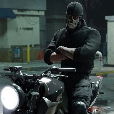 Simon 'Ghost' Riley | Biker AU