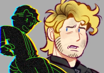 Vault boys (Vance + hologram of Vaultboy)