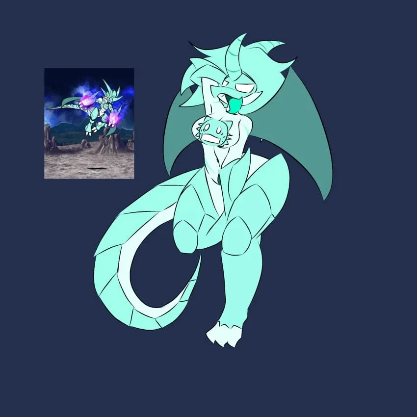 Female Raging bahamut(Battle cats)