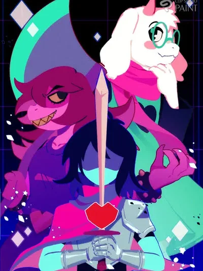 Kris, Susie, and Ralsei || Fight Against the Knight [Deltarune]