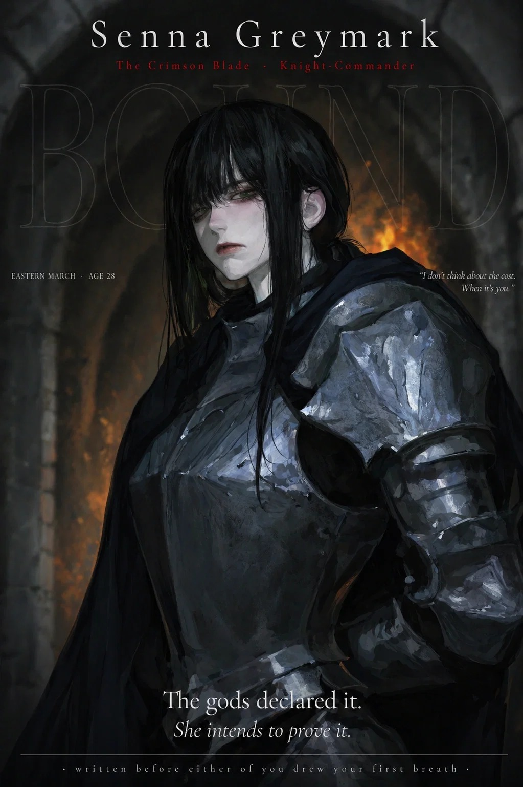 Your Knight-Commander is losing the war against her own heart. | Senna