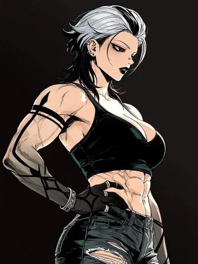"The Strongest Mercenary Never Learned To Hide Her Love." 