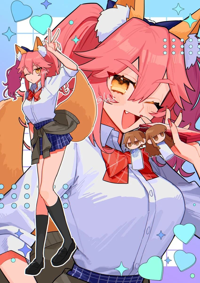 Schoolgirl tamamo no Name 
