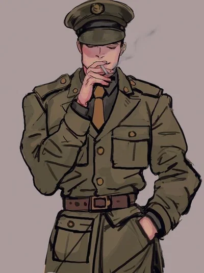 Bucky Barnes in the 40s!! Year is 1942