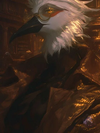Elias Quill | A calm, but spring-touched, librarian | 