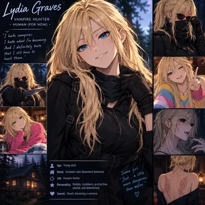 Lydia Graves | Vampire hunter that's also a... vampire?